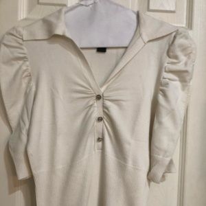 Two INC short sleeve fitted sweaters sz S